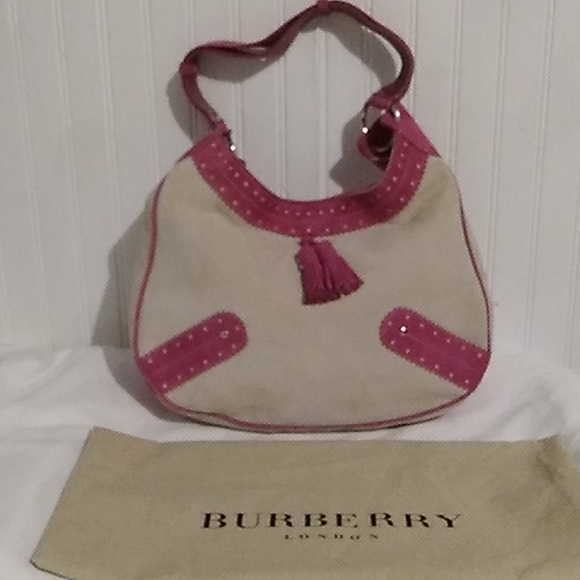 Burberry Handbags - SALE Authentic Burberry Suede Shoulder Bag